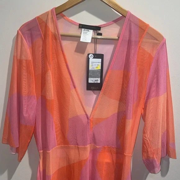 NWT VIX - MALIA SHORT CAFTAN - MARTINICA - SIZE LARGE - Picture 5 of 6